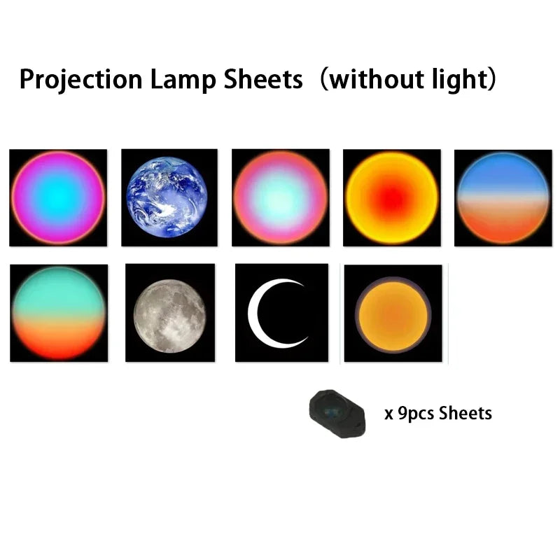 Ins Moon Projection Lamp Atmosphere Galaxy Light Night Light Projector Background Party Decor Birthday Gift Photo Props Korea