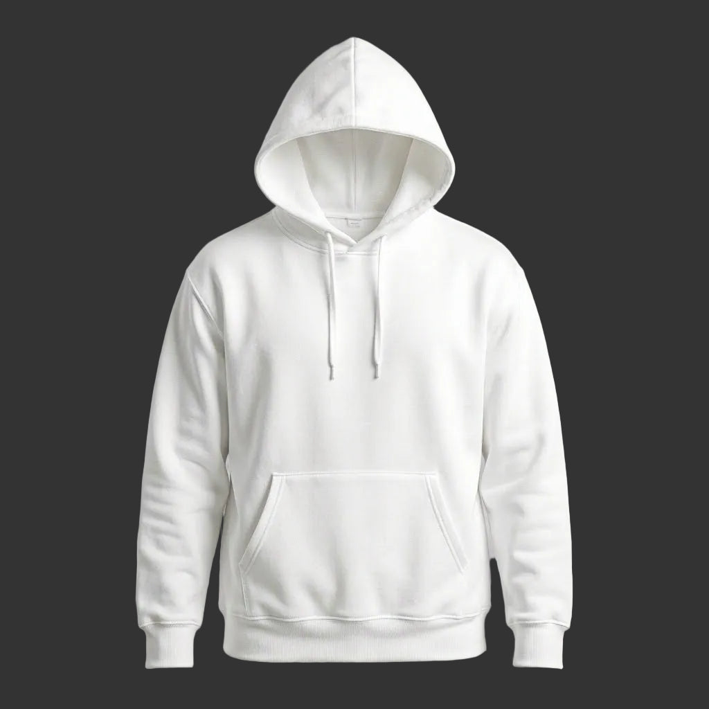 White warm hoddie