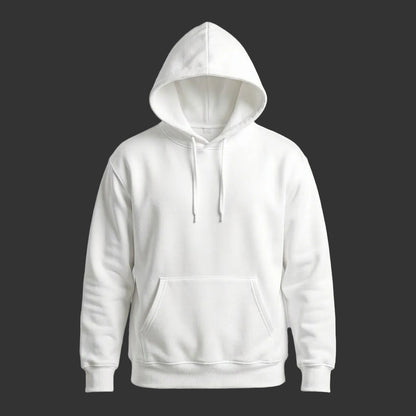 White warm hoddie