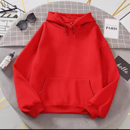 White warm hoddie