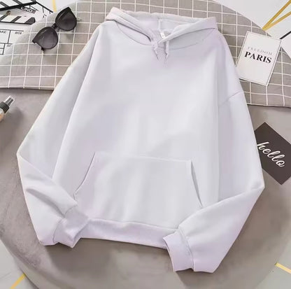 White warm hoddie