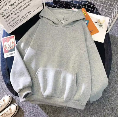 White warm hoddie